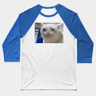 Crying cat Baseball T-Shirt